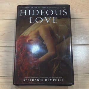 3/$40 - Hideous Love by Stephanie Hemphill Frankenstein Mary Shelley hardcover